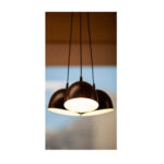 Πολύφωτο κρεμαστό μικρές καμπάνες από μέταλλο (3/φώτα).