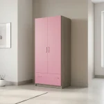 Ντουλάπα 2φυλλη με ένα εξωτερικό συρτάρι
