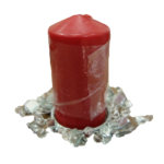 Διακοσμητικό κόκκινο κερί
