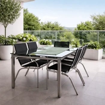 SET Τραπεζαρία Ατσάλι Εκθεσιακή