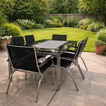 SET Τραπεζαρία Ατσάλι Εκθεσιακή - Image 2