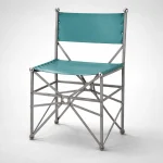 Καρέκλα Δ.Ε.Η Silvia Petrol/Ασημί