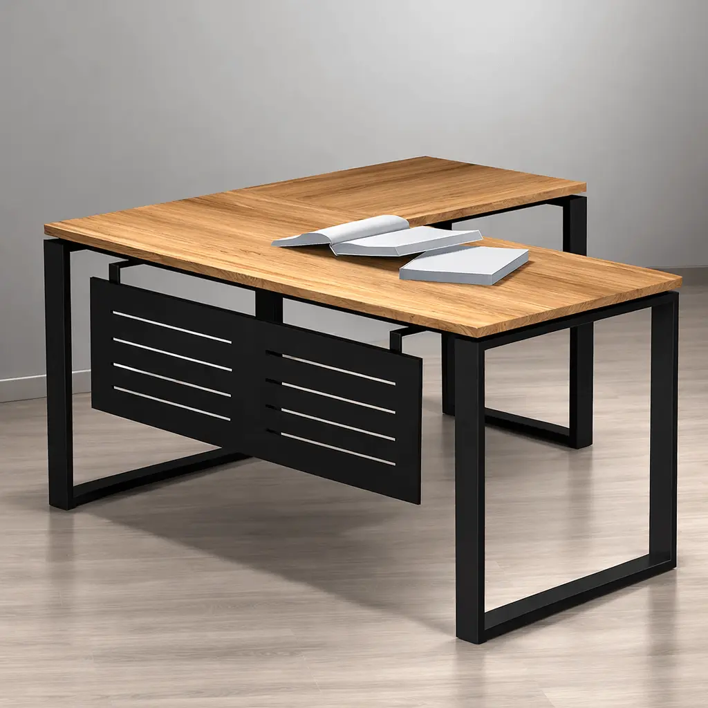 Γραφείο_Icon___Φυσικό_Box-home Γραφείο Εργασίας Γωνιακό "ICON" - Image 1