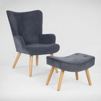 Πολυθρόνα - Μπερζέρα  - Υποπόδιο - Image 8