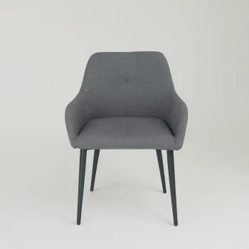 Καρέκλα Τραπεζαρίας με Ύφασμα και Μεταλλικά Πόδια - Image 2