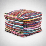 Χειροποίητο Πουφ Πολύχρωμο