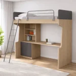 Κουκέτα Super Loft με γραφείο και βιβλιοθήκη