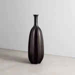 Βάζο FIBERCLAY στρογγυλό Μαύρο(0.80 cm)