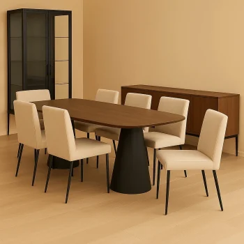 Τραπέζι Oval Choco Big Bubble - Image 2