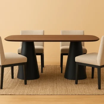 Τραπέζι Oval Choco Big Bubble - Image 3