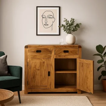 Ξύλινος μπουφές χειροποίητης κατασκευής από μασίφ ξύλο - Image 2