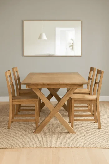 Τραπέζι με Δύο Προεκτάσεις σε Λευκή Πατίνα - Image 3