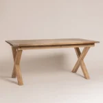 Τραπέζι με Δύο Προεκτάσεις σε Λευκή Πατίνα