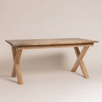 Τραπέζι με Δύο Προεκτάσεις σε Λευκή Πατίνα