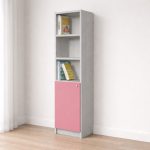 Βιβλιοθήκη Πέντε ραφιών με Ντουλάπι