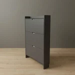 Παπουτσοθήκη Γκρι με 3 Πόρτες