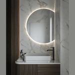 Καθρέφτης κρεμαστός, CROPPED με περιμετρικό φωτισμό LED