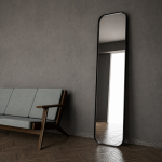 Καθρέφτης κρεμαστός ή επιδαπέδιος Iron Floor Curved